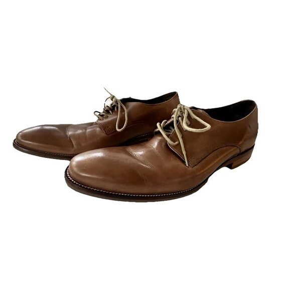 Cole Haan Leather Dress Shoes Men 9.5 Light Brown Oxford Williams Lace Up - Picture 9 of 9